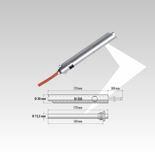 Candeletta speciale ø-tubo 30mm