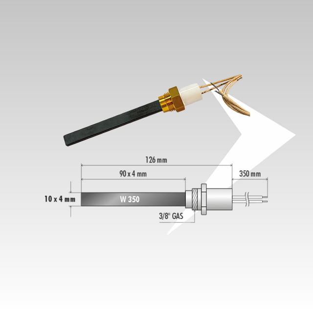 Candeletta quarzo raccordo 3/8"