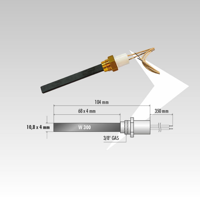 Candeletta in quarzo 3/8"