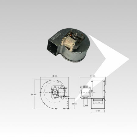 Ventilatore centrifugo Fergas canalizzazione aria 204862