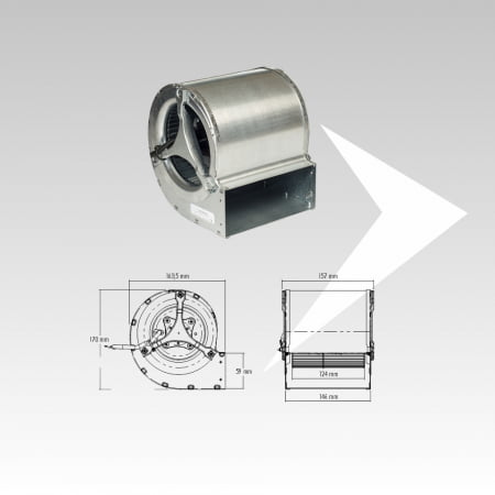 Ventilatore centrifugo Trial Codice CAD12R016