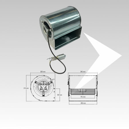 Ventilatore centrifugo Trial Codice CAD13R-005