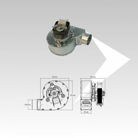 Ventilatore centrifugo Trial Codice CAH12Y4-003-60