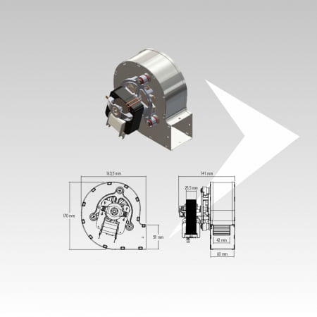 Ventilatore centrifugo Trial Codice CAH12Y4