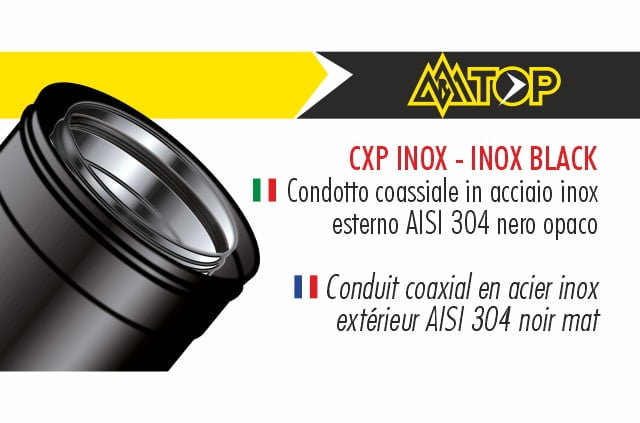 Conduit étanche concentrique inox-noir