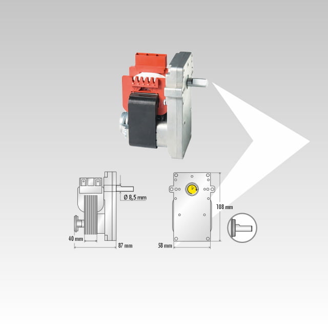 Motoriduttore Kenta 8.5 rpm ø 8.5 K9117250