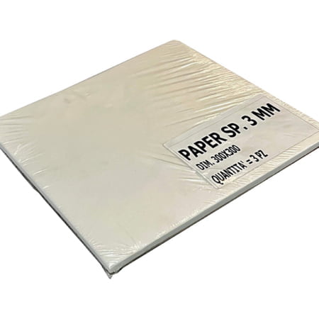 Carta Superwool Plus Paper - Spessore da 3 mm da mm 300 x 300 Blisterata in conf. da 3 (1 confezione da 3 pz.) CSPPB01